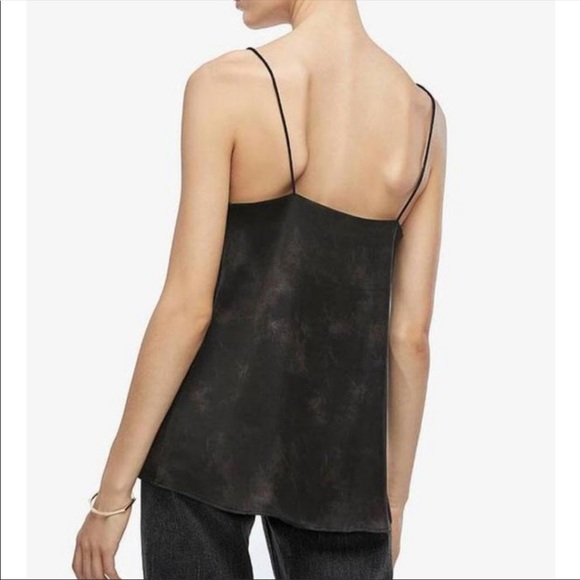 Anine Bing Lace Silk Black Tie Dye Cami - Picture 3 of 13